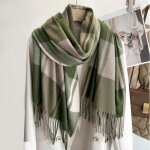 Echarpe longue femme franges automne hiver viscose 60 x 200 cm ch 350 x