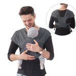 Echarpe de portage bebe - porte - bb lger en style kangourou avec harnais de poitrine pour maman et papa ...