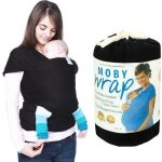 Echarpe porte - bb avec lastique echarpe de portage noir
