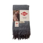 Echarpe unisexe lee cooper la douceur avant tout 65x180 cm bleu foncer