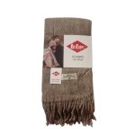 Echarpe unisexe lee cooper la douceur avant tout 65x180 cm marron