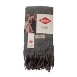 Echarpe unisexe lee cooper la douceur avant tout 65x180 cm noir