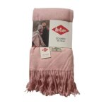 Echarpe unisexe lee cooper la douceur avant tout 65x180 cm rose