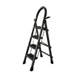 chelle domestique 4 marches - mipan - escabeau 4 marches - pliant avec pdale antidrapante - acier ...