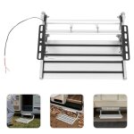 �chelle pliante pour camping - car avec lumi�re led - �chelle manuelle de camping - car - escalier dembarqueme ...