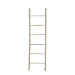 �chelle porte - serviettes - box & beyond - 6 barres - bambou - 190 x 50 x 35 cm - style scandinave