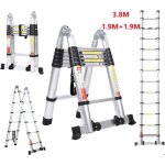 Échelle télescopique 38m en aluminium multi - fonction echelle pliante portable(19m + 19m)charge maximale ... Échelle télescopique 38m en aluminium multi - fonction echelle pliante portable(19m + 19m)charge maximale ...