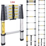 Échelle télescopique 38m en aluminiumechelle pliantecharge maximale 150kg Échelle télescopique 38m en aluminiumechelle pliantecharge maximale 150kg