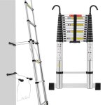 chelle tlescopique5. 0m stanew avec stabilisateur dchelle marchepieds escamotables en aluminium avec ...