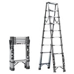 chelle tlescopique en acier inoxydable 1. 7m - 9kg & anti - drapante - rglable en 5 positions (hauteur ...