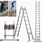 chelle tlescopique droite en acier inoxydable de 5 m escabeau telescopique pliable cadre en a antidrapante ...