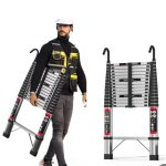 �chelle t�lescopique pliable en aluminium 5m �chelle coulissante antid�rapante - facile � transporter ...