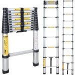 Échelle télescopique pliante en aluminium - capacité 150 kg Échelle télescopique pliante en aluminium - capacité 150 kg