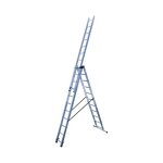 Echelle transformable 3 plans hailo hobbystep - 3x11 chelons en aluminium