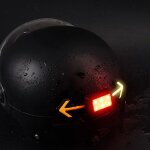 �clairage de casque pour v�lo de randonn�e avec t�l�commande sans fil - feu arri�re de v�lo(style 2)