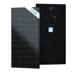 Eco - worthy panneau solaire 12v 120w mono25% haute efficacit�noir sans lignes de grillepanneaux solaires ...