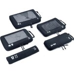 Ecohub 5 pi�ces compression organisateur valise rangement valise packing cubes voyage accessoires organiseurs ...