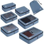 Ecohub organisateur valise de voyage lot de 7 packing cubes sac chaussures ecologique r�sistant � la ...