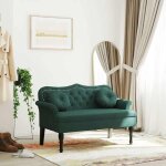 Economique banc - banquette - bonnie - avec coussins vert fonc� 1205x65x75 cm velours euxt377626
