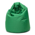 Ecopuf pouf poire mini sako polyester - 80 x 50 cm - vert