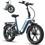 Ecorush eco r2 v�lo �lectrique pliable - pneus 20�40 pouces - batterie de 48v 499. 2wh - 7 vitesses - ...