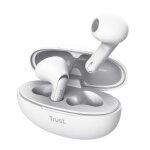 �couteurs bluetooth - trust - yavi - in ear - 23h autonomie - r�duction bruit enc - blanc