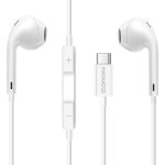 �couteurs - mayaxess - iphone 17 pro max - usb - c - micro int�gr� - blanc