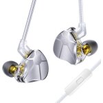 Ecouteur gaming intra - auriculaires ecouteurs filaire pour chanteurs 1ba 1dd �couteurs filaires de jeu ...