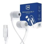�couteurs intra - auriculaires - 3mk - usb - c - blanc - r�sistant � la transpiration - kit mains libres ...