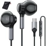 �couteur usb cecouteurs magn�tique filaire hifi st�r�o compatible avec iphone 16 / 15 pro max plusipad ...