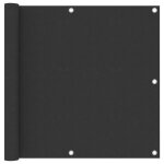 cran de balcon - vidaxl - anthracite - tissu oxford enduit de pu - impermable - protection uv