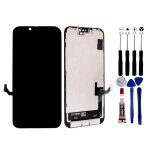 Ecran complet iphone 14 lcd vitre tactile compatible chssis kit outils - lcd / noir / avec kit outils ...