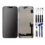 Ecran pour iphone 14 plus lcd + outils + adhesif noir - lcd