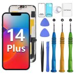 Ecran complet iphone 14 plus - vitre assembl�s tactile + �cran lcd + �tui + outils + joint �tanche