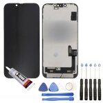 Ecran complet pour iphone 14 vitre tactile + ecran lcd taille 6. 1 kit outils + colle - visiodirect - ...