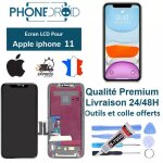 �cran complet lcd + vitre tactile pour iphone 11