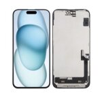 Ecran complet vitre tactile pour iphone 15 plus noir ltps