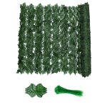 �cran de confidentialit� en lierre artificiel 05 x 3 m - haie synth�tique verte 20 attaches incluses