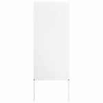 �cran de confidentialit� de jardin - vidaxl - 50x140 cm - blanc - acier lamin� � froid - finition mat ...