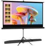cran de projection 60 pouces portable pliable 16: 9 hd anti - plis projection pour vidoprojecteurs