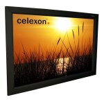 Ecran de projection - celexon - cadre home cinma - 180 x 102 cm - blanc mat - gain 1. 2 - dos noir