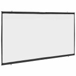 cran de projection mural - vidaxl - 100 pouces - 16:9 - blanc - polyester