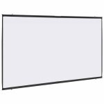 �cran de projection mural - vidaxl - 108 pouces - 16:9 - 240x135 cm - blanc mat - polyester - montage ...