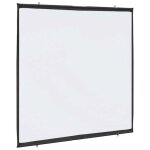 �cran de projection mural - vidaxl - 72 pouces - 1:1 - blanc mat - polyester - 130x130 cm - montage mural ...