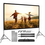 cran de projection avec trpied visulapex 100 pouces cran vidoprojection portable 4k hd 16: 9 lger ...