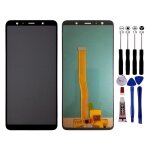 Ecran pour samsung galaxy a7 2018 a750 a750f sm - a750f noir vitre tactile lcd - lcd / noir / avec kit ...
