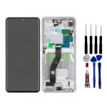 �cran pour samsung galaxy s21 ultra - lcd avec ch�ssis - vitre tactile + outils ? noir