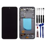 Ecran pour samsung s23 fe sm - s711 oled + chassis + empreinte noir - oled