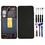 Ecran pour samsung galaxy s23 sm - s911b chssis noir vitre tactile lcd - lcd / noir / avec kit outils ...