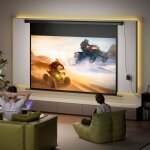 �cran vid�oprojecteur 100 pouces 16:9 4k hd montage mural ou plafond panneau de commande et t�l�commande ...